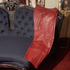 Leather pants _Mens Burgundy/Red